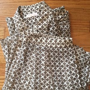 Tory Burch Pleated Silk Skirt